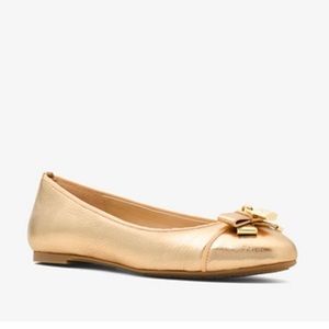 Gold Michael Kors flats